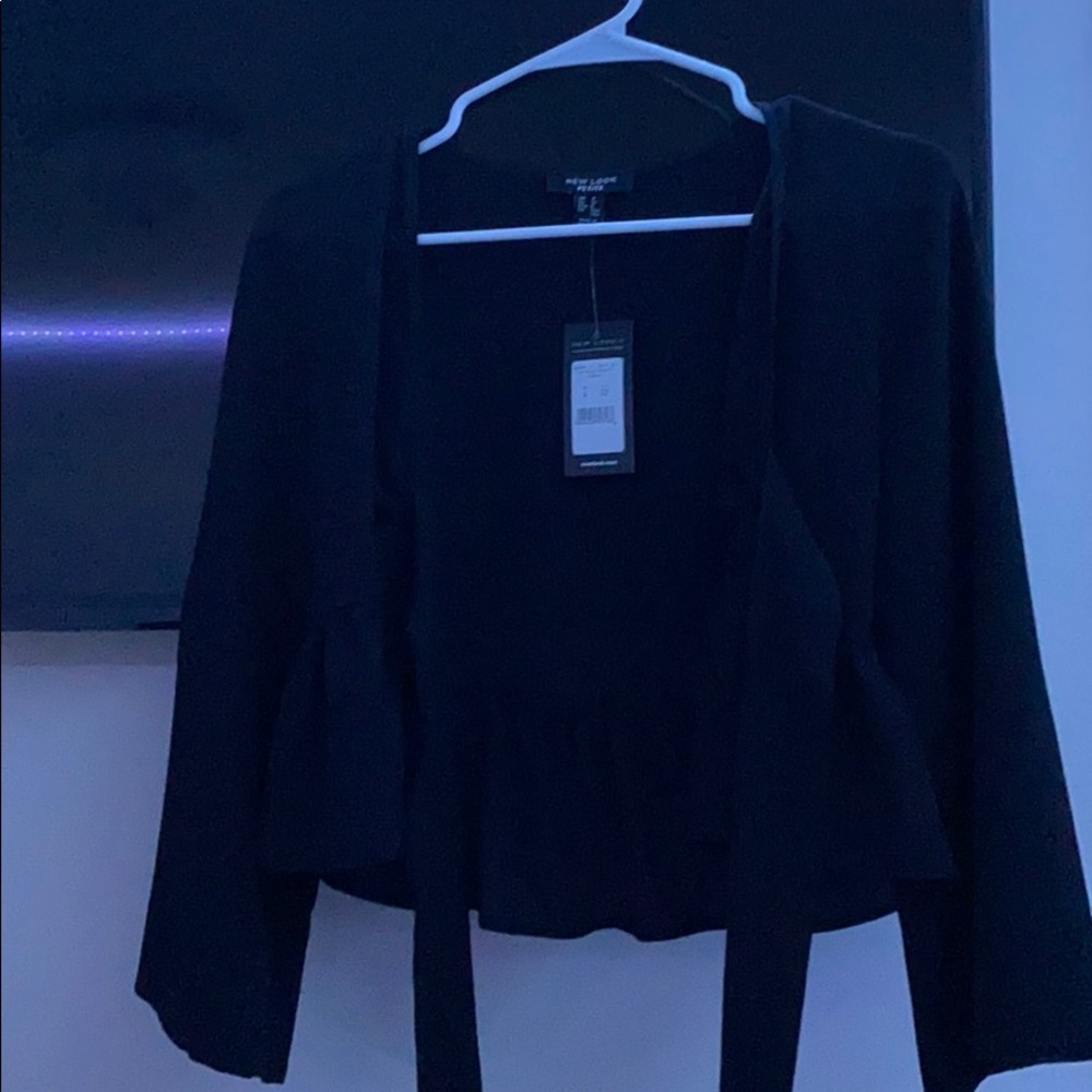 new look blouse can be casual or dressy black xs